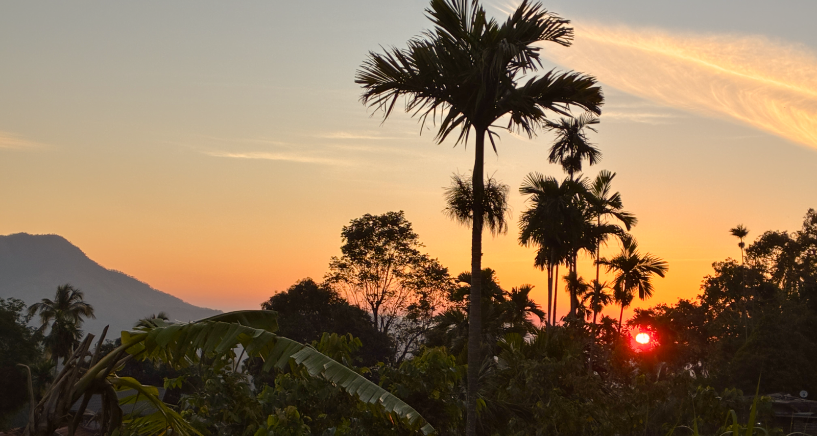 Mountain view from Visari Nature Lodge